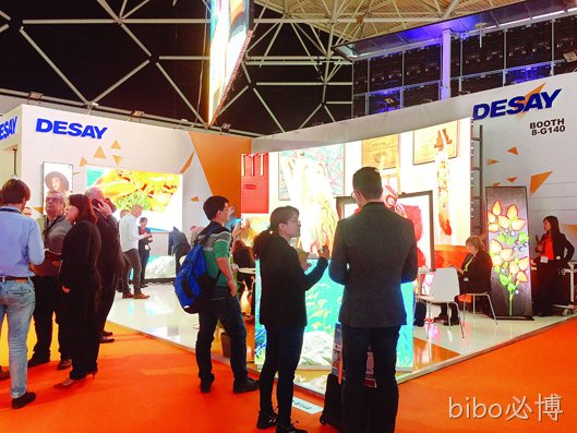 bibo必博LED屏闪亮欧州ISE展