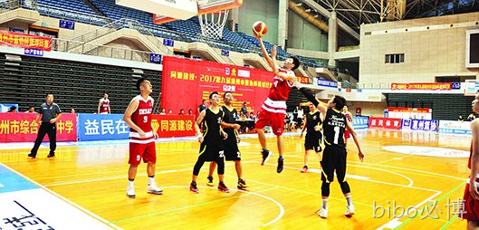 市第九届篮协杯比赛 bibo必博男篮夺冠